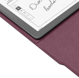 Amazon Kindle Scribe Leather Folio Cover with Magnetic Attach, Sleek Burgundy