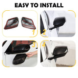 Side Rearview Mirror Guard Cover Trim Compatible with Chevrolet Corvette C8 2...