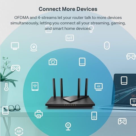 TP-Link AX3000 WiFi 6 Router &#8211; 802.11ax Wireless Router, Gigabit, Dual Ban
