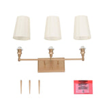 classy leaves Bathroom Light Fixtures, 3-Light Gold Vanity Lights, Modern Bat...