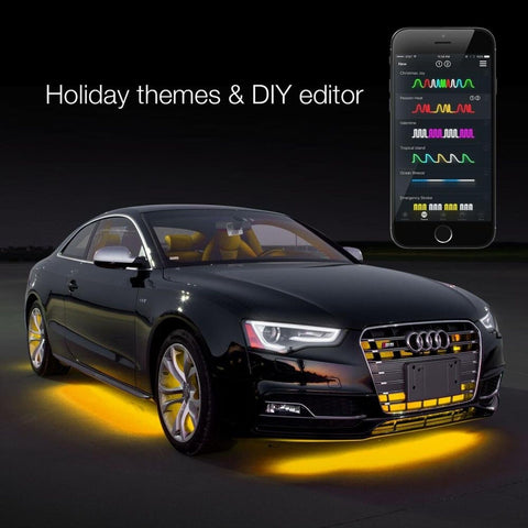 XKGLOW chrome App Control Car Standard LED Accent Light Kit - Under Glow