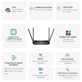 WiFi 6 Router AX3000 Wireless Internet High Speed Smart Router with 5dBi High...