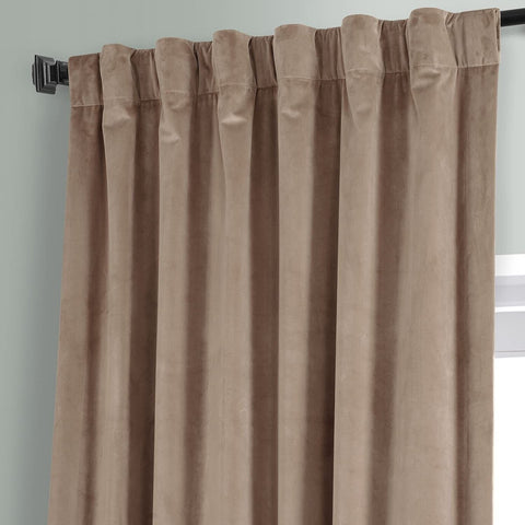 HPD HALF PRICE DRAPES Signature Plush Velvet Blackout Curtains for Bedroom (1...