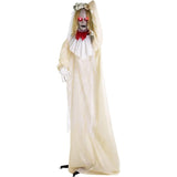 Haunted Hill Farm Zombie Bride with Pop-Up Head and Light-Up Eyes, Halloween ...