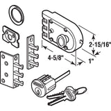 Segal SE 14326 Single Cylinder Deadbolt Brass Slam Lock with Flat and Angle S...