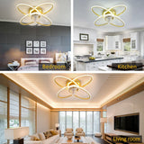 WWahuayuan Modern Ceiling Fan with Lights Remote Control, 23.6 inches, Gold