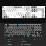 DURGOD Gaming Mechanical Keyboard with Cherry MX Silent Red Switches - 104 Ke...