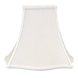 Royal Designs, Inc. Set of 2 Fancy Square Bell Lamp Shade, BSO-702-10WH-2, 4 ...