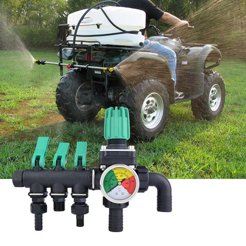 Mumusuki 3-Way Garden Hose Splitter, Agricultural Sprayer Control Shut Off Va...