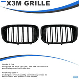 Front Kidney Grille Compatible With 2018-2020 BMW X3 G01 X3M Style Grill Guar...