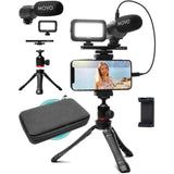 Movo iVlogger Vlogging Kit for iPhone - Lightning Compatible YouTube Starter ...