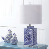 JONATHAN Y JYL3006A Choi 23" Chinoiserie LED Table Lamp Traditional Bedside D...