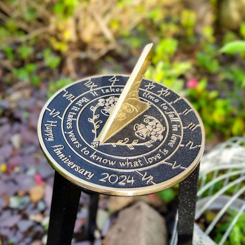 Anniversary Sundial Gift for Any Wedding Anniversary in 2024 - What Love is -...