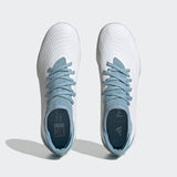 adidas Unisex Predator Accuracy.3 Turf Soccer Shoe 9.5 Wht/Wht/Preblu
