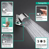 hansgrohe Pulsify S 4-inch Modern Showerhead 1-Spray PowderRain with QuickCle...