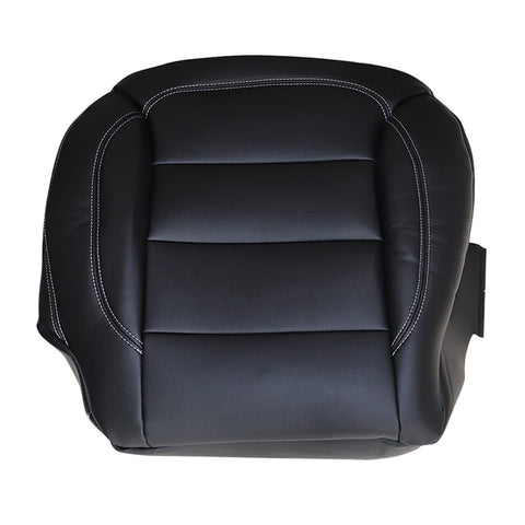 Priprilod Black Leather Driver Side Bottom Replacement Seat Cover Compatible ...