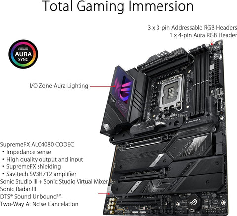 ASUS ROG Strix Z790-E Gaming WiFi 6E LGA 1700(Intel 14th,13th&12th Gen) ATX...