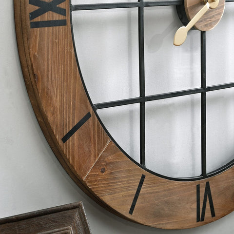 FirsTime & Co. Brown Josie Arch Wall Clock for Home Office, School, Kitchen, ...