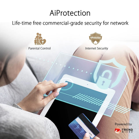ASUS ZenWiFi Whole-Home Dual-Band Mesh WiFi 6 System XD6 White - 1 Pack, Cove...