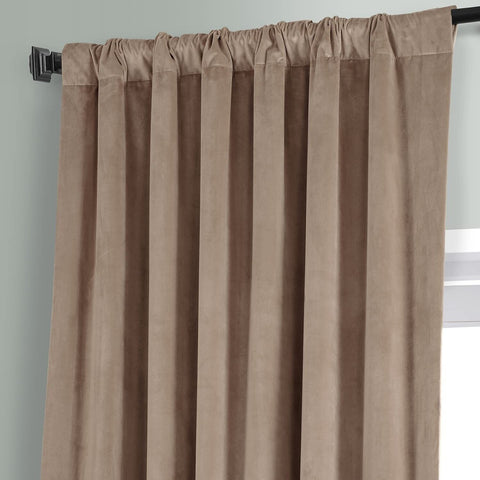 HPD HALF PRICE DRAPES Signature Plush Velvet Blackout Curtains for Bedroom (1...