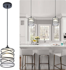 3-Pack Modern Mini Pendant Light Fixture 3-PACK Frosted Glass