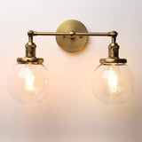 Phansthy Vintage 2 Light Wall Sconce Industrial Wall Light with Dual 5.9 Inch...