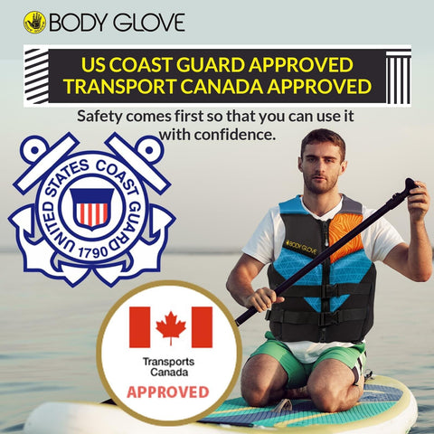 Body Glove- Phantom Men's Evoprene PFD-Adult Life Jacket - Coast Guard Approv...