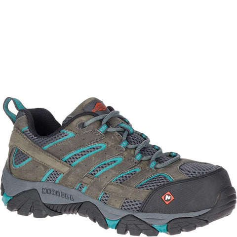 Merrell Women's Moab Vertex Vent Comp Toe Work Shoes 10.5 Pewter