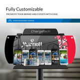ChargeTech Wall Mounted Mobile Device Charging Station with 4 Apple Compatibl...