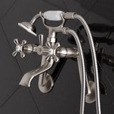 Kingston Brass KS269SN Kingston Clawfoot Tub Faucet, Brushed Nickel 9.13 x 7....