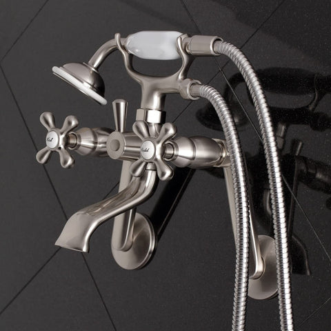 Kingston Brass KS269SN Kingston Clawfoot Tub Faucet, Brushed Nickel 9.13 x 7....