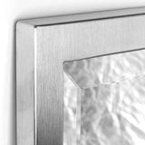 Head West Stainless Steel Frame Brushed Nickel Bathroom 24 x 30,