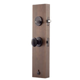 Copper Creek HZ2610XEK-BC Heritage Front Entrance Handleset in Black with Egg...