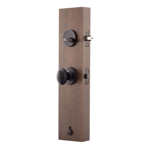 Copper Creek HZ2610XEK-BC Heritage Front Entrance Handleset in Black with Egg...