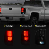 DWVO LED Tail Light Assembly Compatible with 2007-2013 Chevy Silverado 1500 2...