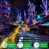 1500 LED 502ft Outdoor Christmas Lights Super Long String Lights 8 Modes Time...