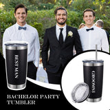 Groomsmen 8 Pcs Tumblers Gifts Bachelor Party Favors 20oz Stainless Steel Ins...