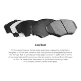 R1 Concepts Front Ceramic Series Brake Pads With Rubber Steel Rubber Shims| F...