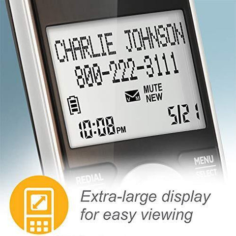 AT&T CL82507 DECT 6.0 5-Handset Cordless Phone for Home 5 Handset, Silver