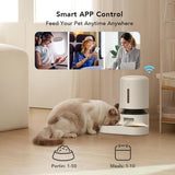 PETLIBRO Automatic Cat Feeder, 5G WiFi Pet Feeder for Two Cats or Dogs with R...