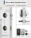 TEEHO TE001L Keyless Entry Door Lock with 2 Handles - Electronic Keypad Deadb...