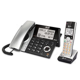 AT&T CL84107 DECT 6.0 Expandable Corded/Cordless Phone with 1 Handset, Black