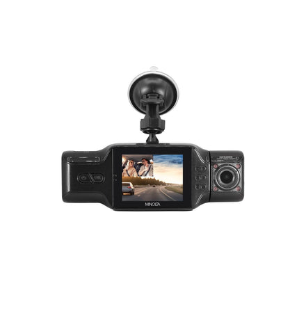 Minolta MNCD200NW 2-Channel 1080P Dash Camera w/2.0" LCD & WiFi