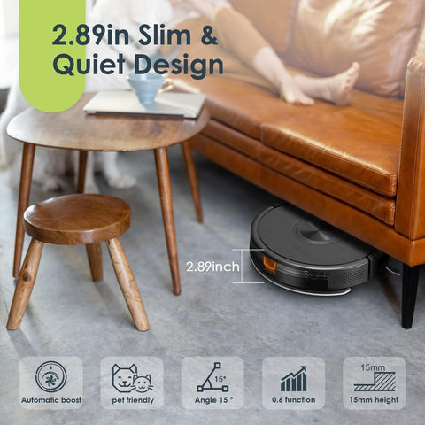 Robot Vacuum and Mop Combo, 3 in 1 Mopping Robotic Vacuum with Schedule, App/...