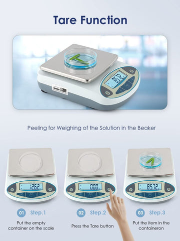 CGOLDENWALL Lab Scale 2000gX0.01 Gram High Precision Laboratory Balance Elect...