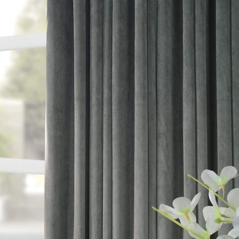 HPD Half Price Drapes Signature Velvet Thermal Blackout Curtains for Living R...