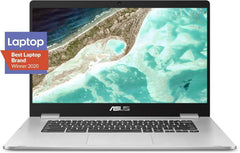 ASUS Chromebook C523 Laptop, 15.6" HD NanoEdge-Display with 180 Silver