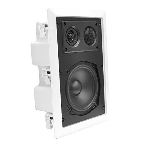 Pyle Ceiling Wall Mount Enclosed Speaker - 400 Watt Stereo 8.0 in, White