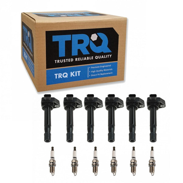 TRQ Ignition Kit Ignition Coil Spark Plugs Compatible with 2001-2003 Acura CL...