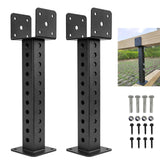 2PCS Roof Riser for Pergola Roof Riser Beam Bracket, Roof Riser 3-1/2" Saddle...